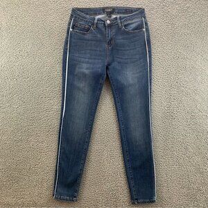 Judy Blue Mid rise Skinny Fit 7/28 Pin stripe Jeans